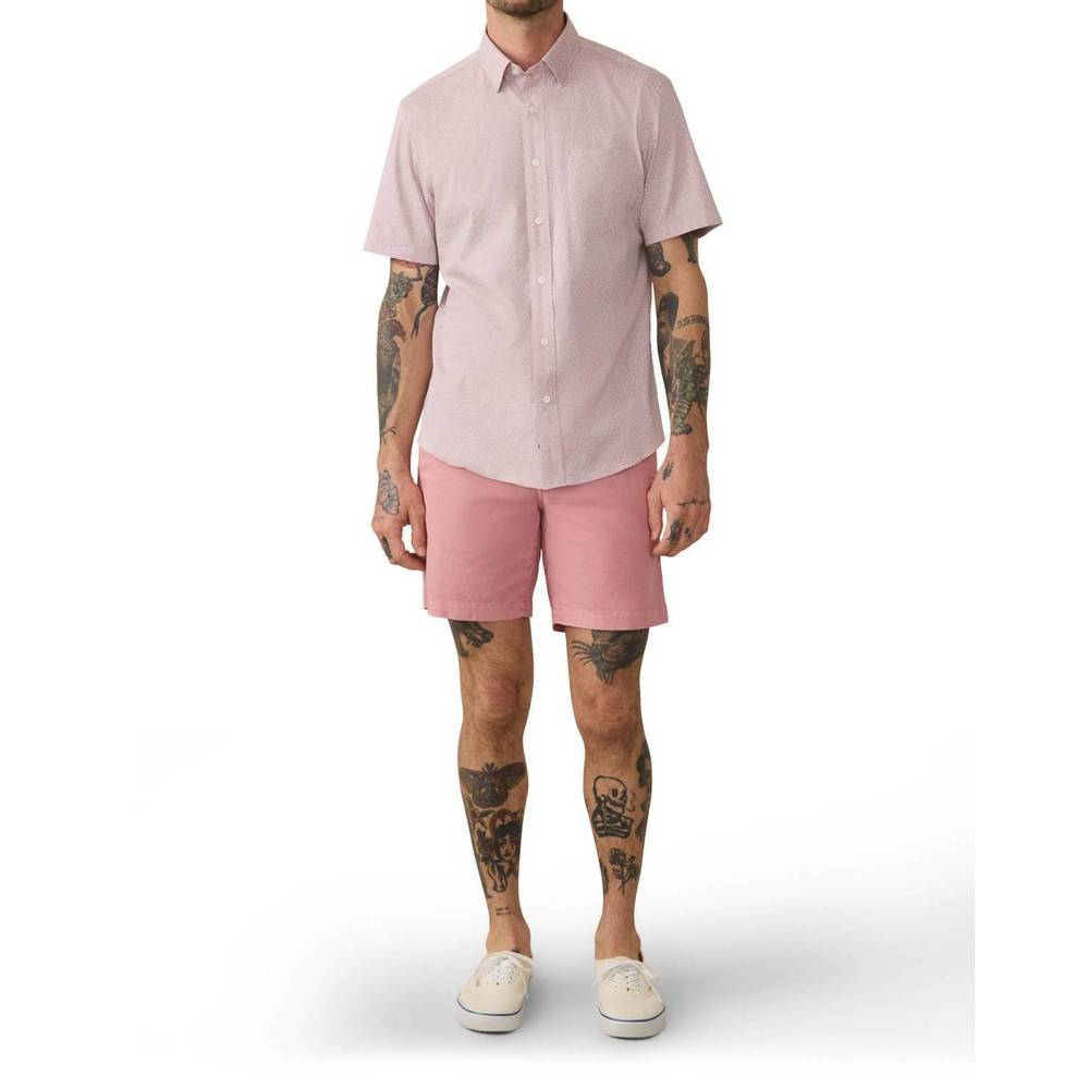 NEW FAHERTY essential chino short in seapoint red